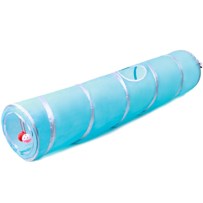 Katzenspielzeug Tunnel BOO Spieltunnel für Katzen 1,2 m Blue