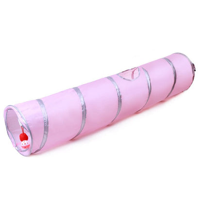 Katzenspielzeug Tunnel BOO Spieltunnel für Katzen 1,2 m Pink