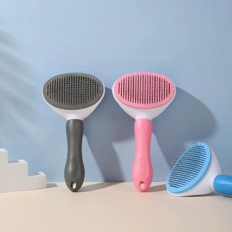 Katzentoilette Schaufel PEASY Tierhaarbürste mit Ein-Knopf-Reinigung – Fellpflege &amp; Massage