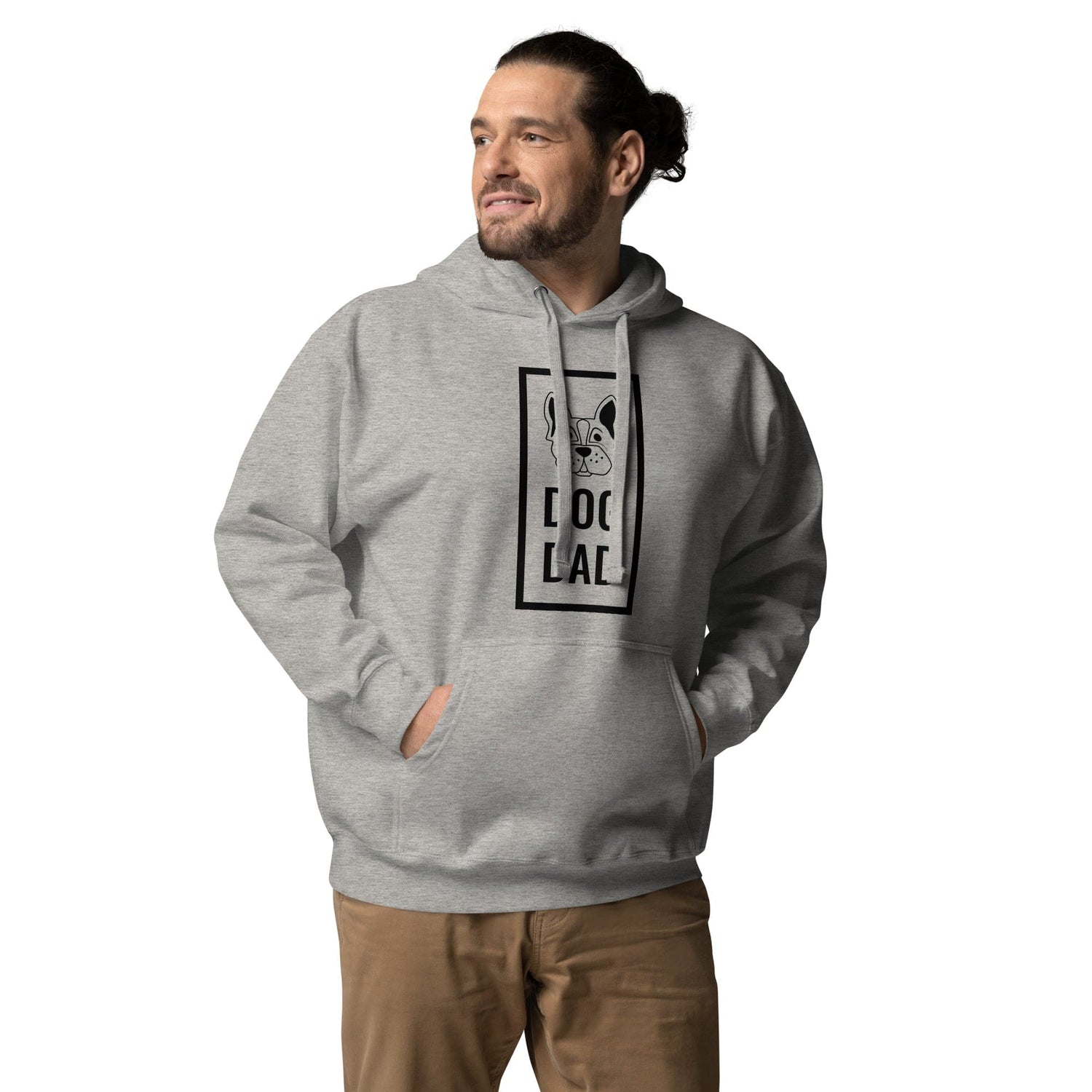 Kleidung DOG DAD Hoodie – Bequem &amp; Stylisch für Hundefans Grey / S