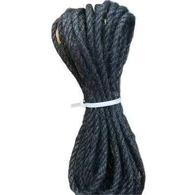 Kratzbaum DIY Robustes Hanfseil in vielen Farben – für Möbelgestaltung, 5 Meter Black