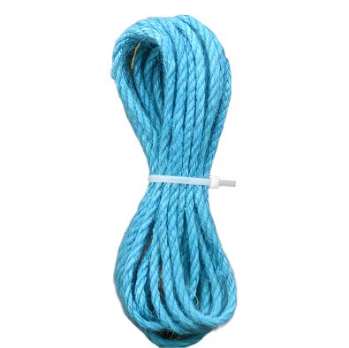 Kratzbaum DIY Robustes Hanfseil in vielen Farben – für Möbelgestaltung, 5 Meter Blue