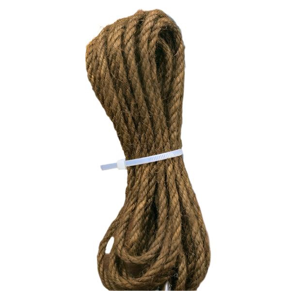 Kratzbaum DIY Robustes Hanfseil in vielen Farben – für Möbelgestaltung, 5 Meter Brown
