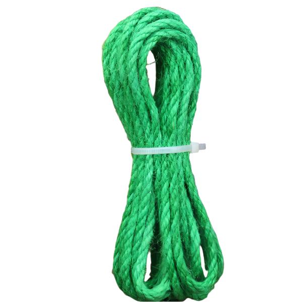 Kratzbaum DIY Robustes Hanfseil in vielen Farben – für Möbelgestaltung, 5 Meter Green
