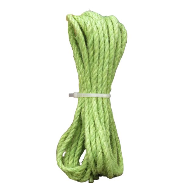 Kratzbaum DIY Robustes Hanfseil in vielen Farben – für Möbelgestaltung, 5 Meter Light green