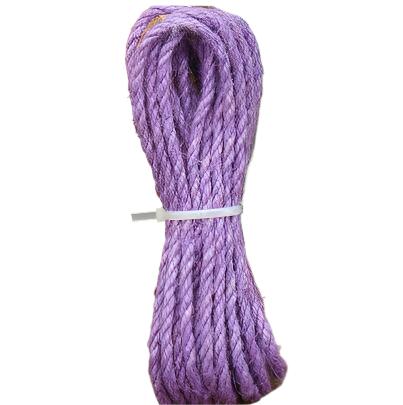 Kratzbaum DIY Robustes Hanfseil in vielen Farben – für Möbelgestaltung, 5 Meter Purple