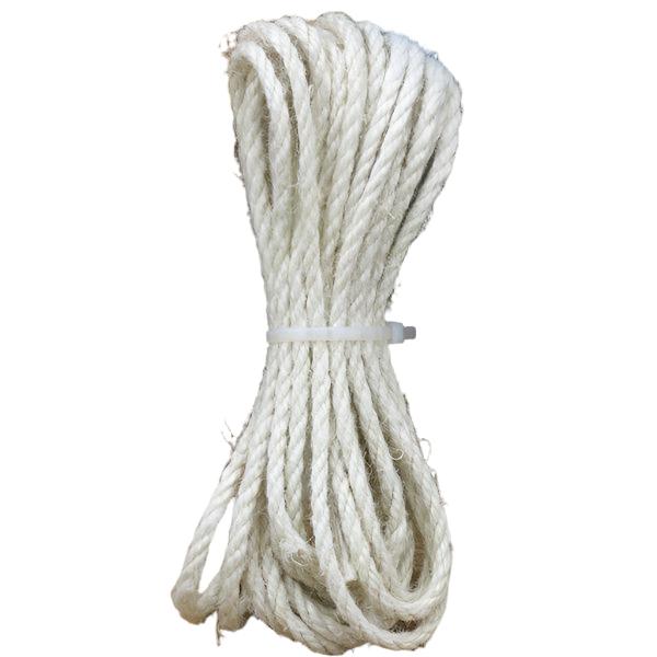 Kratzbaum DIY Robustes Hanfseil in vielen Farben – für Möbelgestaltung, 5 Meter White