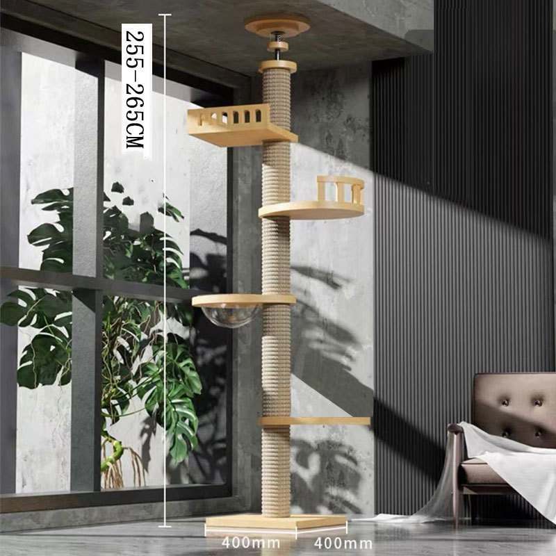 Kratzbaum TIGER Massivholz-Katzenmöbel - Individuell Kombinierbar Hi 3