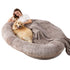 Kuschelbett SLEEP WITH ME Kuschelbett  XXL Khaki / 135x85x30CM
