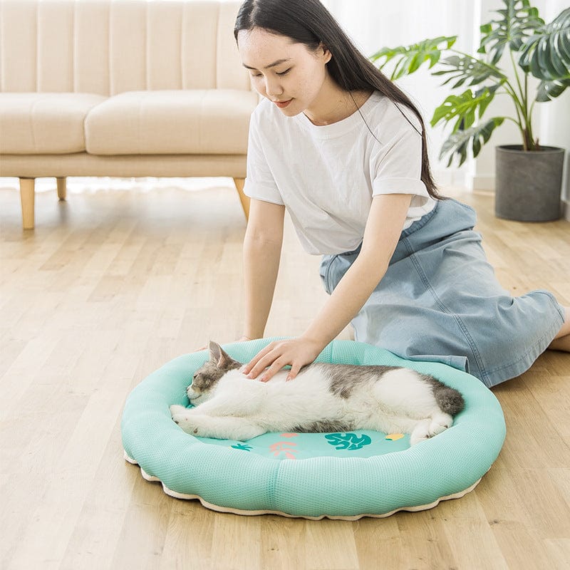 Kuschelbett SUMMER Kühlendes Sommer-Tierbett – Atmungsaktiv und Weich