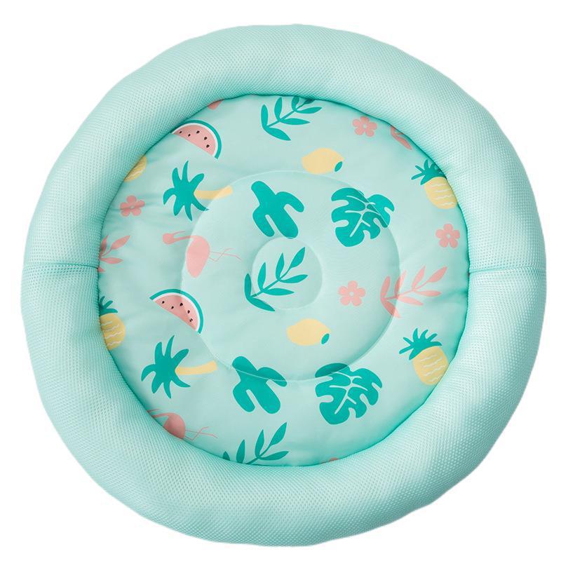 Kuschelbett SUMMER Kühlendes Sommer-Tierbett – Atmungsaktiv und Weich Green / S