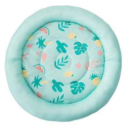 Kuschelbett SUMMER Kühlendes Sommer-Tierbett – Atmungsaktiv und Weich Green / S