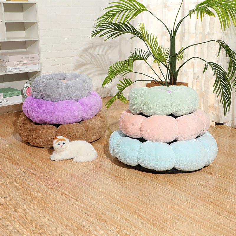 Kuschelbett SUNFLOWER Gemütliches Plüsch-Kuschelbett