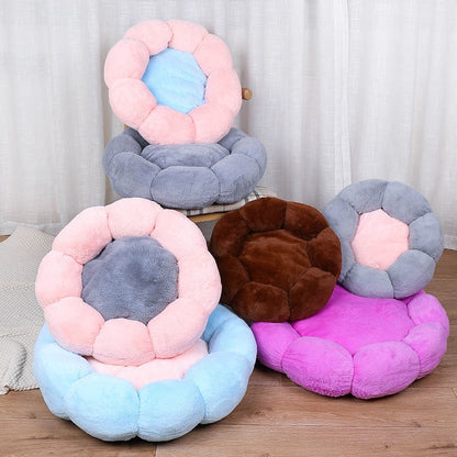 Kuschelbett SUNFLOWER Gemütliches Plüsch-Kuschelbett