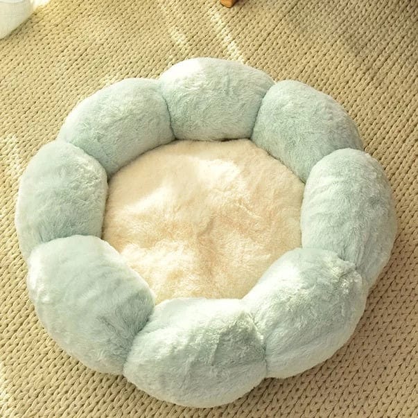 Kuschelbett SUNFLOWER Gemütliches Plüsch-Kuschelbett Mint / XS 40cm