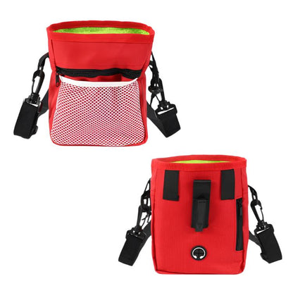 Leckerlitasche CATCHY Leckerlitasche für Hunde – Perfekt für Training &amp; Spaziergänge Red
