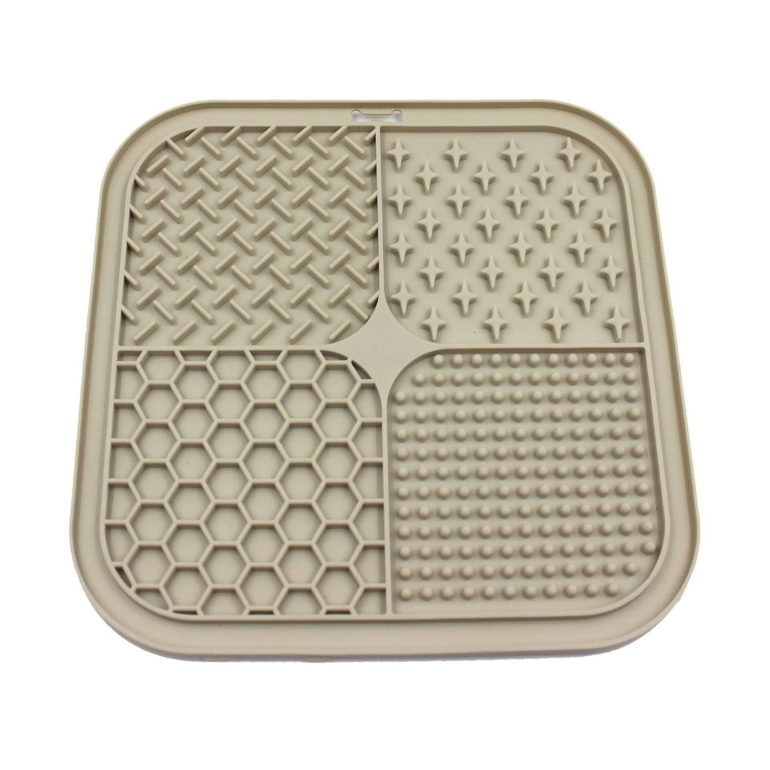Leckmatte LICKME Silikon-Futtermatte für Haustiere – Langsames Fressen Beige