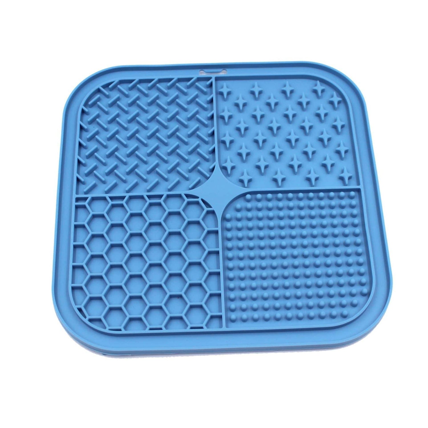 Leckmatte LICKME Silikon-Futtermatte für Haustiere – Langsames Fressen Blue