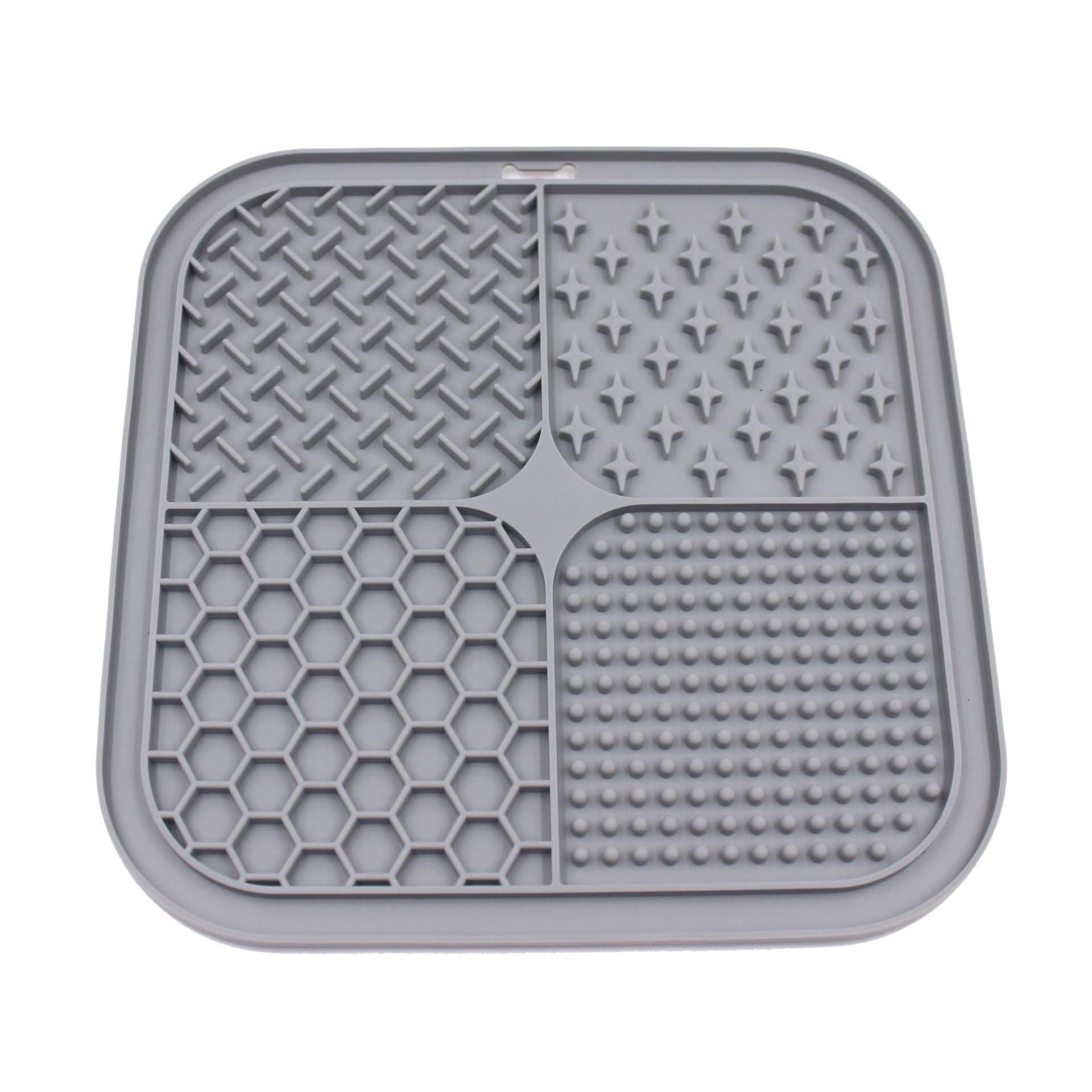 Leckmatte LICKME Silikon-Futtermatte für Haustiere – Langsames Fressen Dark Gray