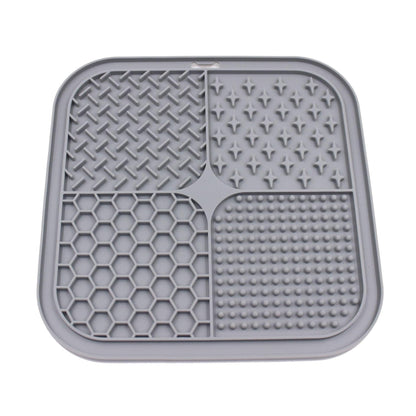 Leckmatte LICKME Silikon-Futtermatte für Haustiere – Langsames Fressen Dark Gray