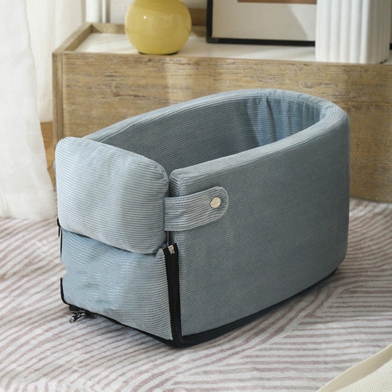 Reise Haustierbett PATTY Reise-Haustierbett mit Sicherheitsgurten Blue / 45x22x20