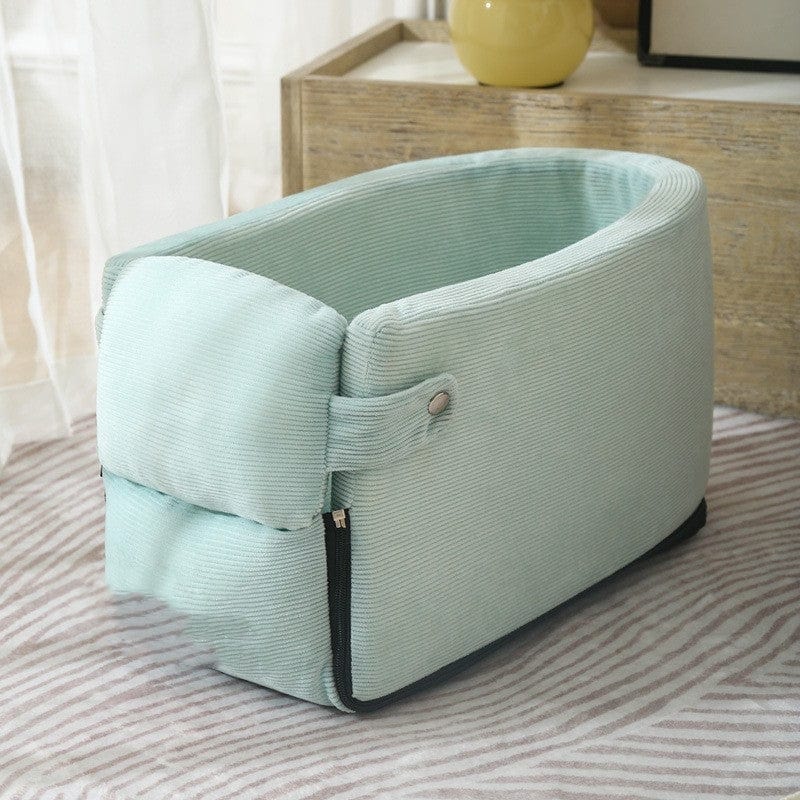 Reise Haustierbett PATTY Reise-Haustierbett mit Sicherheitsgurten Mint / 45x22x20