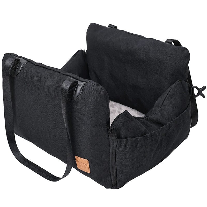 Reise Haustierbett POSY Tragbares Reisehundebett mit Sicherheitsfunktion Black
