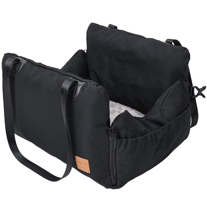 Reise Haustierbett POSY Tragbares Reisehundebett mit Sicherheitsfunktion Black
