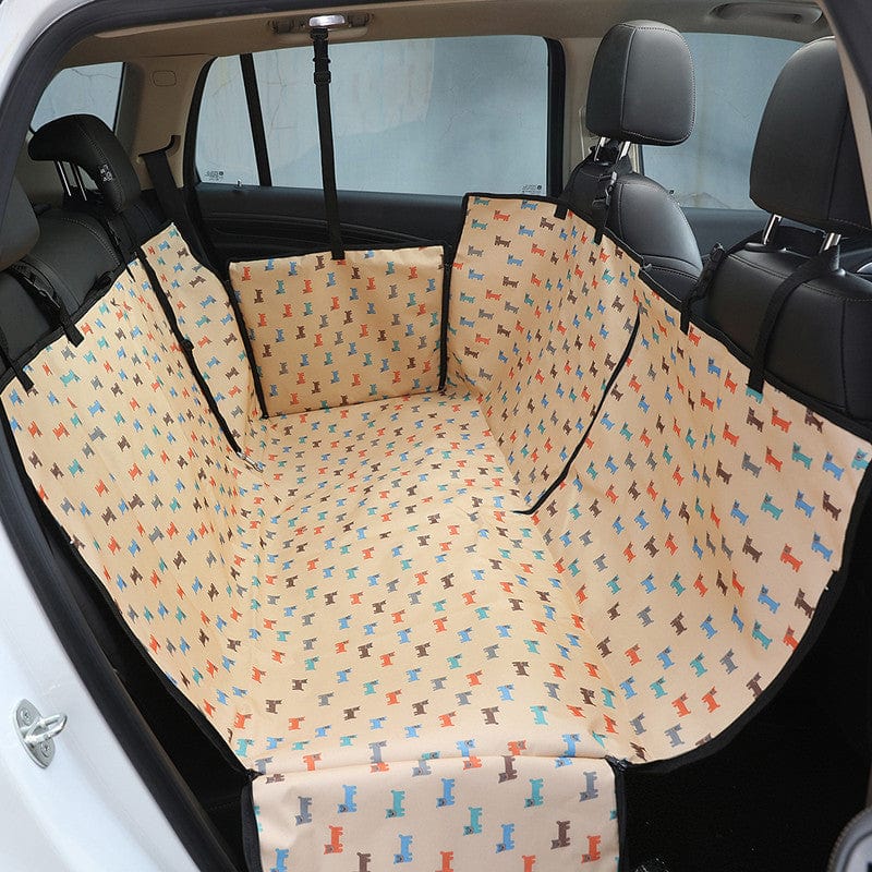 Schutzbezug für Rückbank TRAVEL II Wasserdichte Hundedecke fürs Auto Beige