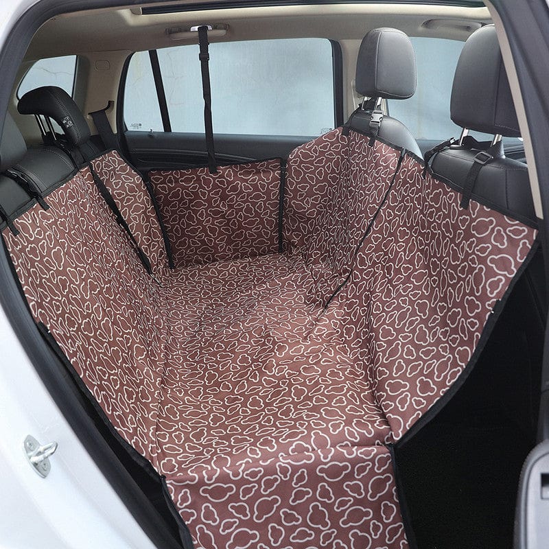 Schutzbezug für Rückbank TRAVEL II Wasserdichte Hundedecke fürs Auto Brown