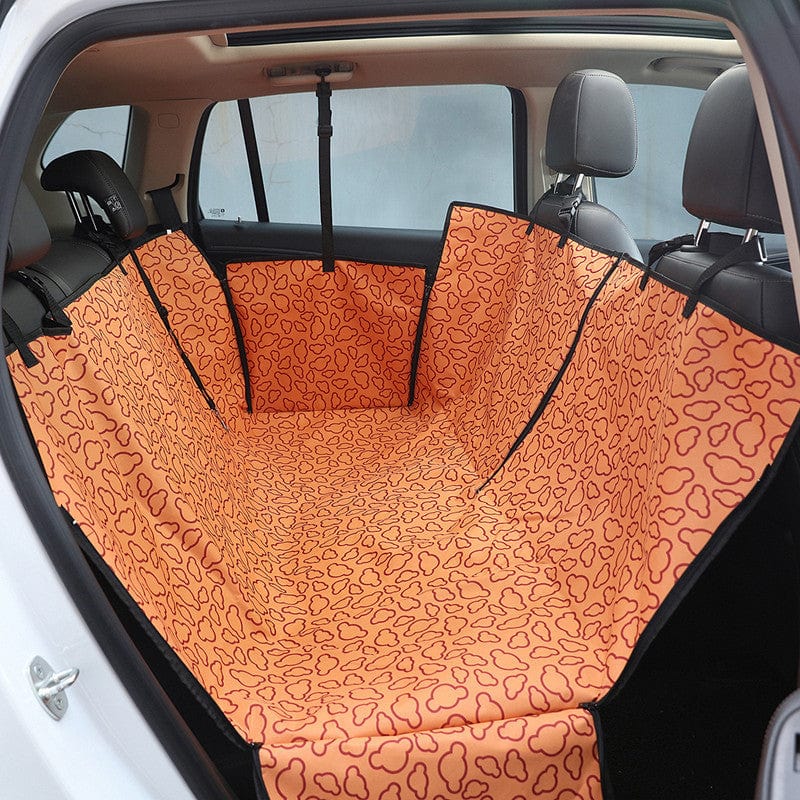 Schutzbezug für Rückbank TRAVEL II Wasserdichte Hundedecke fürs Auto Orange