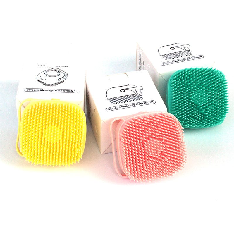 Tierbadebürste BUBBLE Silikon Tierbadebürste mit Shampoo-Spender
