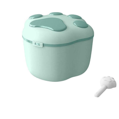 Tierfutterbox PAWBOX Tierfutter-Container mit Deckel &amp; Schaufel 3 oder 8KG Green / 8 kg