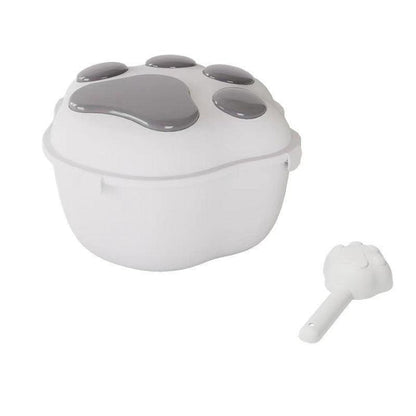 Tierfutterbox PAWBOX Tierfutter-Container mit Deckel &amp; Schaufel 3 oder 8KG Grey / 3 kg