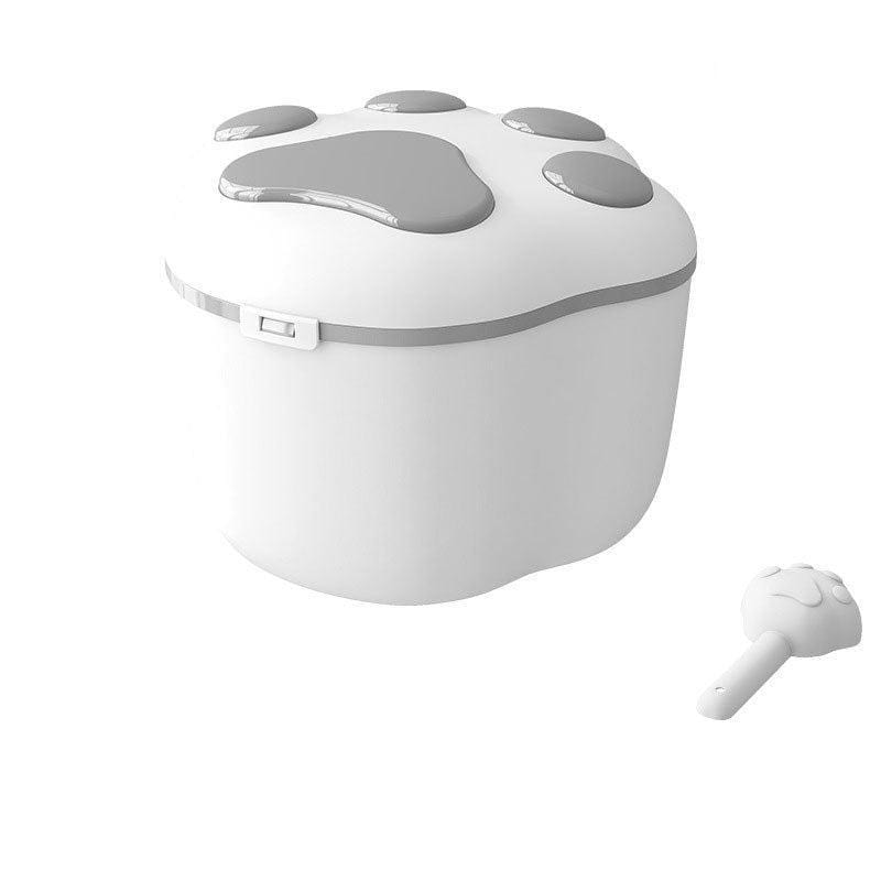Tierfutterbox PAWBOX Tierfutter-Container mit Deckel &amp; Schaufel 3 oder 8KG Grey / 8 kg