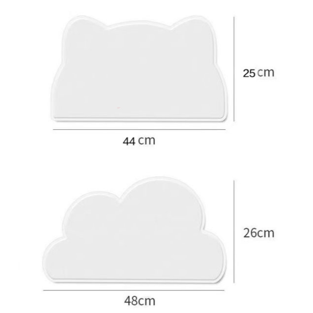 Tierfuttermatte CLOUD Silikon Tierfuttermatte – Rutschfest &amp; pflegeleicht