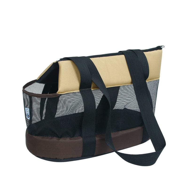 Tragetasche für Haustiere JARR Schultertasche für Haustiere – Atmungsaktive Transporttasche Brown