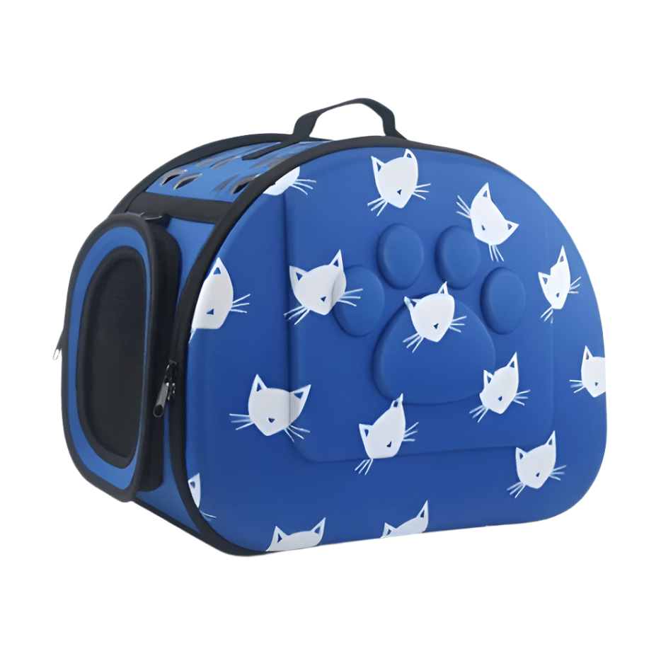 Tragetasche für Haustiere PAVEL Faltbarer Haustier-Rucksack für Katzen und kleinere Hunde Blue / S