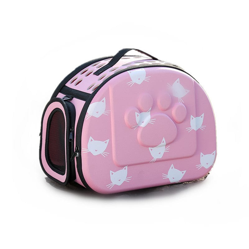 Tragetasche für Haustiere PAVEL Faltbarer Haustier-Rucksack für Katzen und kleinere Hunde Pink / S
