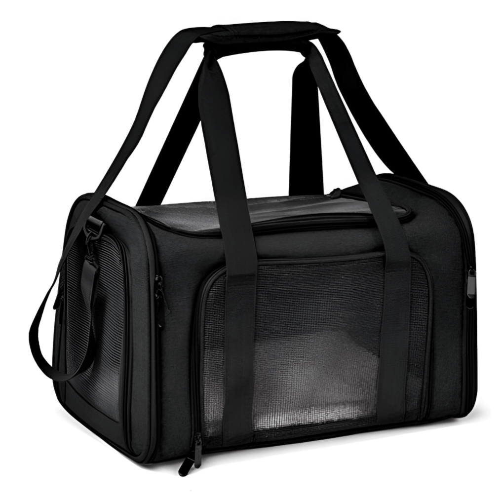 Tragetasche für Haustiere TAKEME Transport-tragetasche – Atmungsaktiv &amp; wasserdicht für Hunde und Katzen Black / S