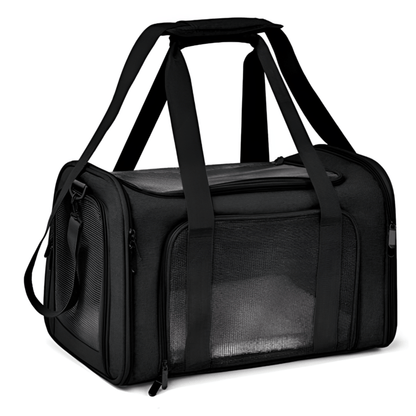 Tragetasche für Haustiere TAKEME Transport-tragetasche – Atmungsaktiv &amp; wasserdicht für Hunde und Katzen Black / S