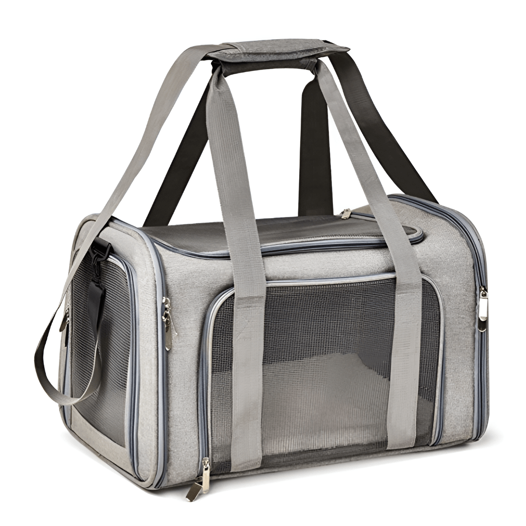 Tragetasche für Haustiere TAKEME Transport-tragetasche – Atmungsaktiv &amp; wasserdicht für Hunde und Katzen Grey / S