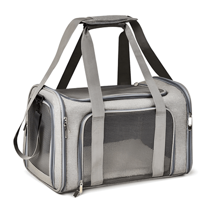 Tragetasche für Haustiere TAKEME Transport-tragetasche – Atmungsaktiv &amp; wasserdicht für Hunde und Katzen Grey / S